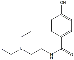 N-[2-(diethylamino)ethyl]-4-hydroxybenzamide,,结构式