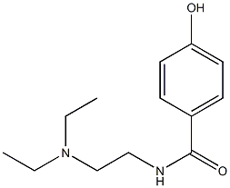 N-[2-(diethylamino)ethyl]-4-hydroxybenzamide 化学構造式