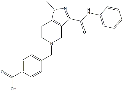 4-{[3-(anilinocarbonyl)-1-methyl-1,4,6,7-tetrahydro-5H-pyrazolo[4,3-c]pyridin-5-yl]methyl}benzoic acid