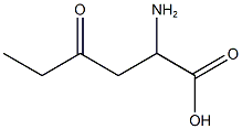 2-Amino-4-oxohexanoic acid Struktur