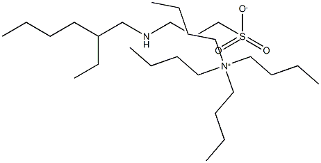 Tetrabutylammonium 3-(2-ethylhexylamino)propane sulfonate 化学構造式