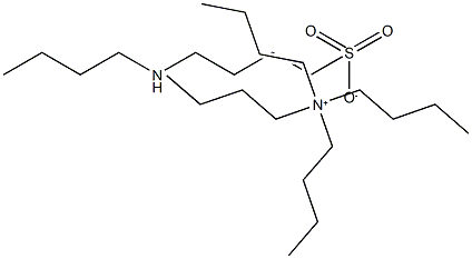 Tetrabutylammonium 4-(n-butylamino)butane sulfonate 化学構造式