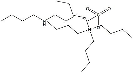 Tetrabutylammonium 4-(n-butylamino)butane sulfonate Structure