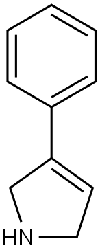 3-phenyl-2,5-dihydro-1H-pyrrole 结构式