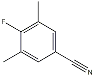 4-氟-3,5-二甲基苯腈,,结构式