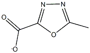 POTASSIUM 5-METHYL-1,3,4-OXADIAZOLE-2-CARBOXYLATE,,结构式