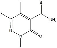 2,5,6-TRIMETHYL-3-OXO-2,3-DIHYDROPYRIDAZINE-4-CARBOTHIOAMIDE 结构式