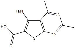 5-AMINO-2,4-DIMETHYLTHIENO[2,3-D]PYRIMIDINE-6-CARBOXYLIC ACID Structure