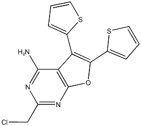 2-(CHLOROMETHYL)-5,6-DITHIEN-2-YLFURO[2,3-D]PYRIMIDIN-4-AMINE