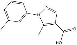 5-METHYL-1-(3-METHYLPHENYL)-1H-PYRAZOLE-4-CARBOXYLIC ACID Structure