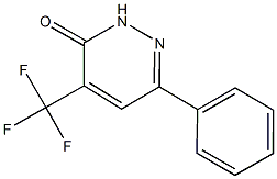 6-PHENYL-4-(TRIFLUOROMETHYL)PYRIDAZIN-3(2H)-ONE 化学構造式