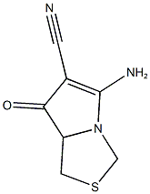 5-AMINO-7-OXO-7,7A-DIHYDRO-1H-PYRROLO[1,2-C][1,3]THIAZOLE-6-CARBONITRILE Structure