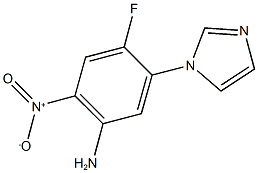 4-FLUORO-5-(1H-IMIDAZOL-1-YL)-2-NITROANILINE Structure