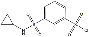 3-[(CYCLOPROPYLAMINO)SULFONYL]BENZENESULFONYL CHLORIDE,,结构式