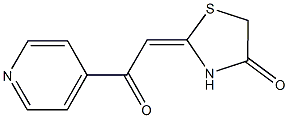 2-(2-OXO-2-PYRIDIN-4-YLETHYLIDENE)-1,3-THIAZOLIDIN-4-ONE|