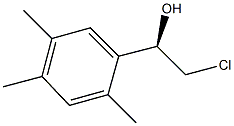 (1R)-2-CHLORO-1-(2,4,5-TRIMETHYLPHENYL)ETHANOL 结构式