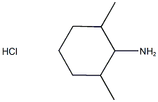 2,6-DIMETHYLCYCLOHEXANAMINE HYDROCHLORIDE 结构式