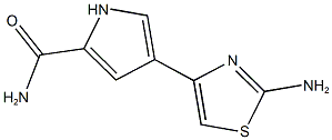 4-(2-AMINO-1,3-THIAZOL-4-YL)-1H-PYRROLE-2-CARBOXAMIDE Structure