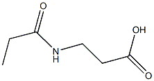 3-(PROPIONYLAMINO)PROPANOIC ACID 结构式