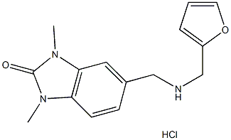 5-{[(FURAN-2-YLMETHYL)-AMINO]-METHYL}-1,3-DIMETHYL-1,3-DIHYDRO-BENZOIMIDAZOL-2-ONE HYDROCHLORIDE