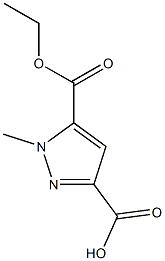 5-(ETHOXYCARBONYL)-1-METHYL-1H-PYRAZOLE-3-CARBOXYLIC ACID 结构式