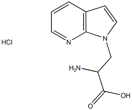 2-AMINO-3-(1H-PYRROLO[2,3-B]PYRIDIN-1-YL)PROPANOIC ACID HYDROCHLORIDE Struktur