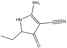 2-AMINO-5-ETHYL-4-OXO-4,5-DIHYDRO-1H-PYRROLE-3-CARBONITRILE Structure