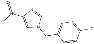 1-(4-FLUOROBENZYL)-4-NITRO-1H-IMIDAZOLE 化学構造式