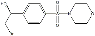 (1R)-2-BROMO-1-[4-(MORPHOLIN-4-YLSULFONYL)PHENYL]ETHANOL 化学構造式