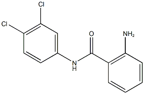 2-AMINO, N-(3,4-DICHLORO PHENYL )BENZAMIDE 结构式