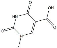 1-methyl-2,4-dioxo-1,2,3,4-tetrahydropyrimidine-5-carboxylic acid 结构式