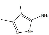 4-iodo-3-methyl-1H-pyrazol-5-amine 结构式