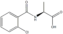 (2S)-2-[(2-chlorobenzoyl)amino]propanoic acid Structure