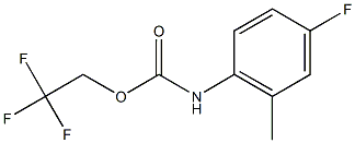 2,2,2-trifluoroethyl 4-fluoro-2-methylphenylcarbamate 结构式