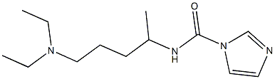 N-[4-(diethylamino)-1-methylbutyl]-1H-imidazole-1-carboxamide Structure