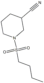 1-(butylsulfonyl)piperidine-3-carbonitrile Struktur