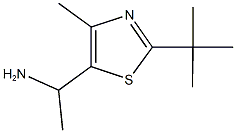 1-(2-tert-butyl-4-methyl-1,3-thiazol-5-yl)ethanamine Struktur