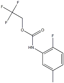 2,2,2-trifluoroethyl 2-fluoro-5-methylphenylcarbamate