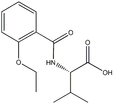 (2S)-2-[(2-ethoxybenzoyl)amino]-3-methylbutanoic acid Struktur