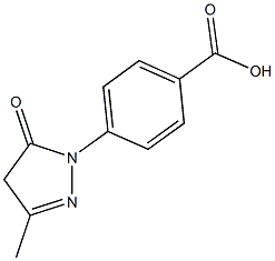 4-(3-methyl-5-oxo-4,5-dihydro-1H-pyrazol-1-yl)benzoic acid Structure
