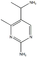 5-(1-aminoethyl)-4-methylpyrimidin-2-amine,,结构式