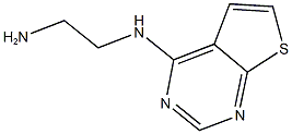 N-(2-aminoethyl)-N-thieno[2,3-d]pyrimidin-4-ylamine 化学構造式