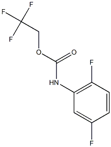 2,2,2-trifluoroethyl 2,5-difluorophenylcarbamate 结构式