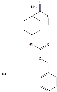 methyl 1-amino-4-{[(benzyloxy)carbonyl]amino}cyclohexanecarboxylate hydrochloride|