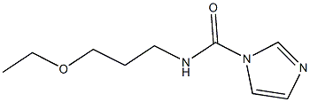 N-(3-ethoxypropyl)-1H-imidazole-1-carboxamide 结构式