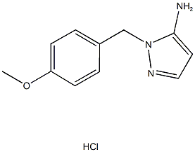 1-(4-methoxybenzyl)-1H-pyrazol-5-amine hydrochloride Structure