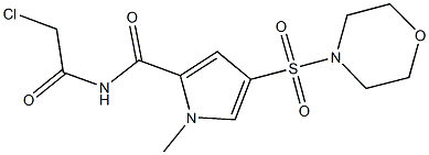 N-(chloroacetyl)-1-methyl-4-(morpholin-4-ylsulfonyl)-1H-pyrrole-2-carboxamide Structure