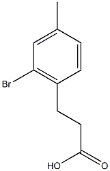 3-(2-溴-4-甲基苯基)丙酸,,结构式