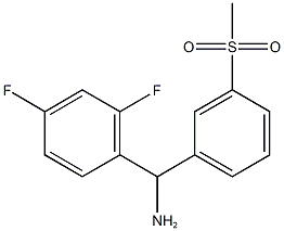 (2,4-difluorophenyl)(3-methanesulfonylphenyl)methanamine