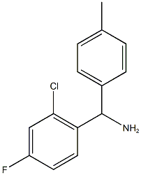 (2-chloro-4-fluorophenyl)(4-methylphenyl)methanamine 结构式